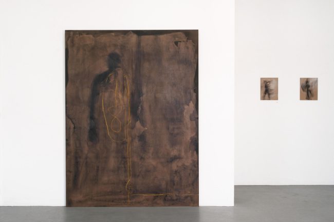 Ausstellungsansicht "Mit Füßen und Mimik", 2016 im Merdinger Kunstforum