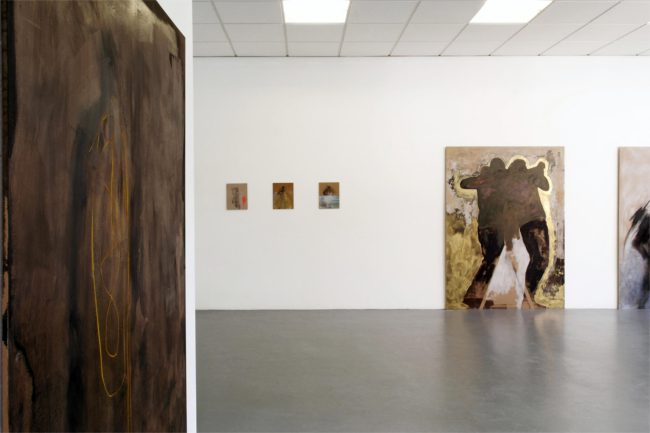 Ausstellungsansicht "Mit Füßen und Mimik", 2016 im Merdinger Kunstforum